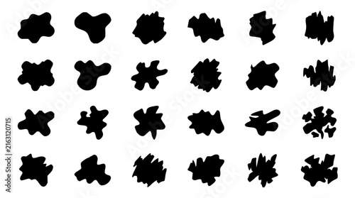 Abstract geometric shapes grid set with modern patterns featuring triangles, circles, and squares with gradients and clean lines