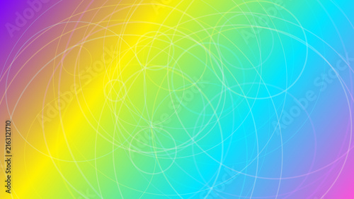 Abstract colorful geometric gradient background with flowing lines and waves