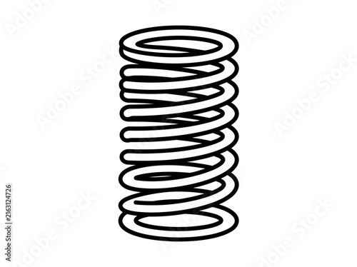 Mechanical spring coil for energy storage and impact absorption