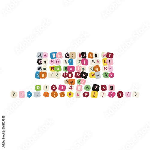 Set of colorful cartoon food and drink icons on sticks