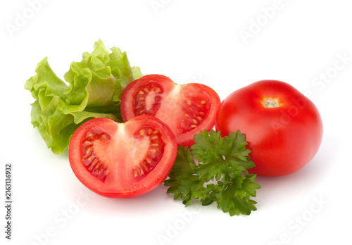 Bild auf Leinwand tomato vegetable and lettuce salad