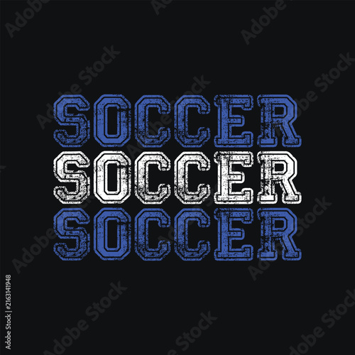 Awesome Soccer Graphic Design for T-shirt and Apparel Merchandise
