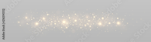 Sparkling light particles with glowing stars and fine glitter.