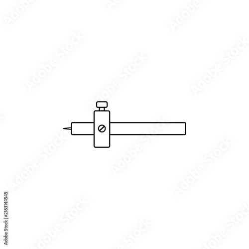 Принти на полотні Marking gauge trammel gauge line icon for woodworking
Marking gauge trammel gaug