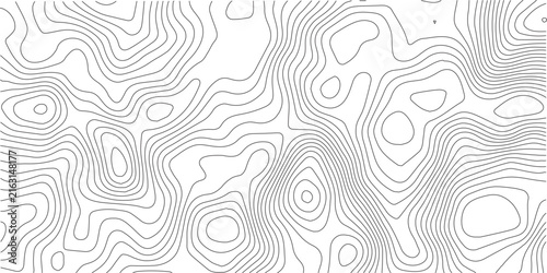 Topographic Background. Abstract wavy and curved lines background. Abstract pattern with Lines. Background of the Topographic Map. Abstract geometric topographic contour map background Free Vector	
