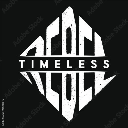 Timeless rebel typography tshirt design