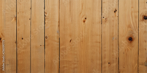 Foto Natural rustic wood plank background with brown timber grain, knots, weathered t