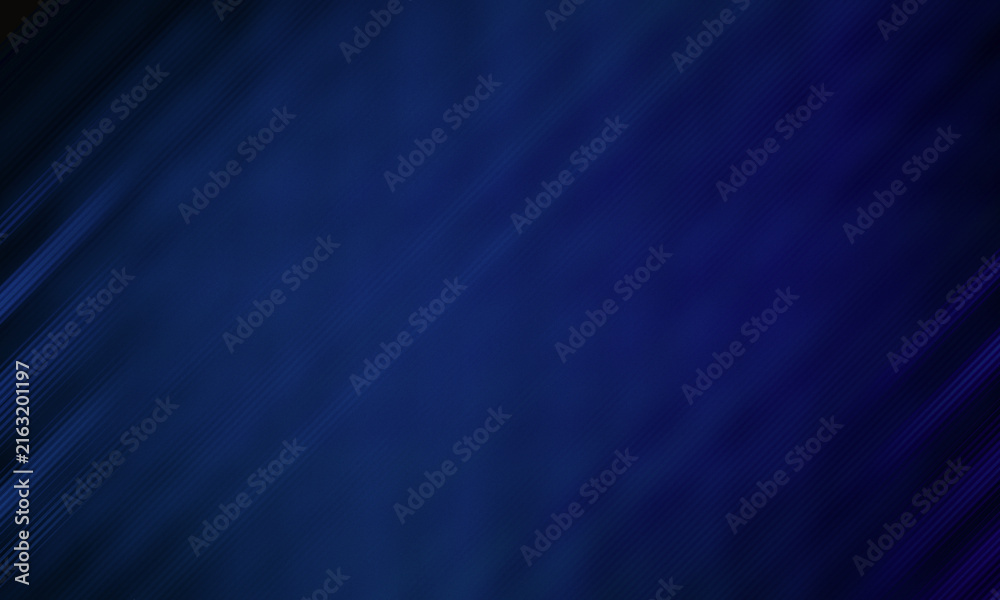 Obraz premium Abstract dark blue background with diagonal speed lines and subtle texture for corporate presentation design.