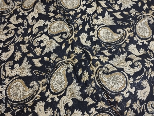 Canvas Print Flora, sakura, leaf, leave, feather, batik, sarong, Islam, Nyonya, Malay traditi