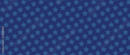 American patriotic seamless pattern. USA traditional backdrop. Blue stars on blue background. Vector template for fabric, textile, wallpaper, wrapping paper., this classy patriotic