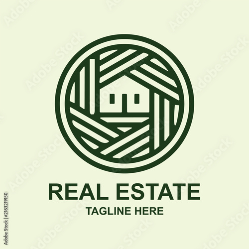 Modern Real Estate Company Logo Design with House Icon, Building Symbol, and 3D Vector Concept for Business, Property, Home, Web, and Internet Branding