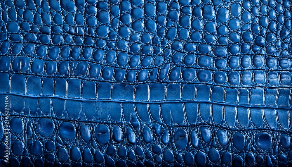 Fototapeta premium blue crocodile skin texture background