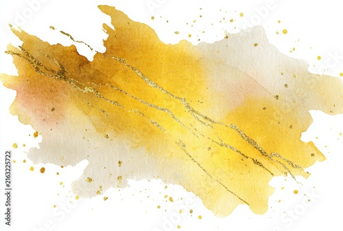 Abstract yellow gold alcohol ink background



