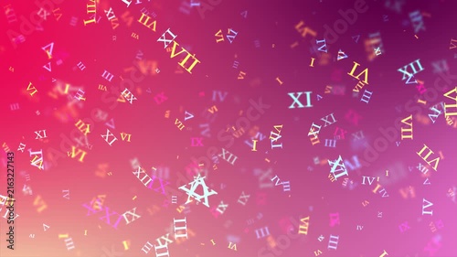 Vintage background with Roman numerals