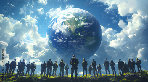 replica of the human guardians of the earth