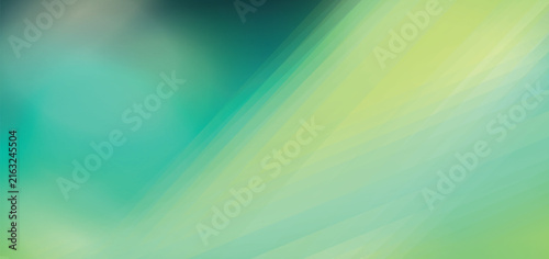 Soft flowing abstract background with smooth gradients of teal and light lime green colors