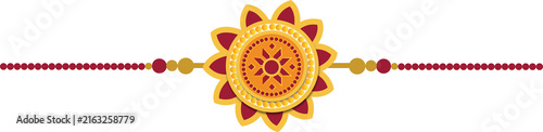 Rakhi Illustration , Elegant Indian Raksha Bandhan Festive Designs , happy raksha bandhan