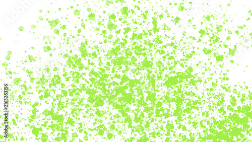 Vibrant lime green paint splatter on white background, abstract spray paint texture, artistic ink splash for graphic design