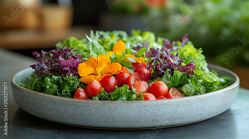 salad with vegetables and fruits