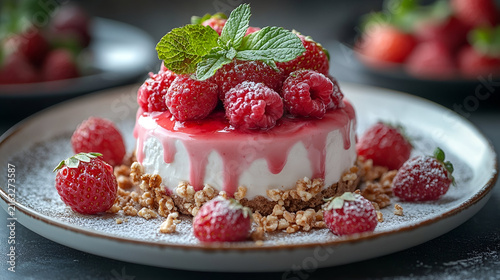 strawberries on white background