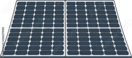 vector art of solar panel isolated on white background