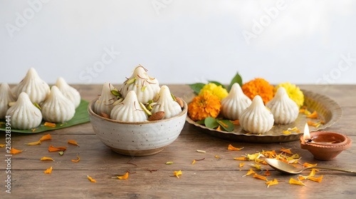 Obraz w ramie Traditional modak sweets for ganesh chaturthi