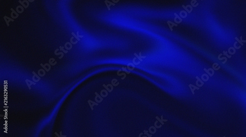 Abstract Dark Blue Background with Flowing Neon Light Waves and Soft Glowing Curves