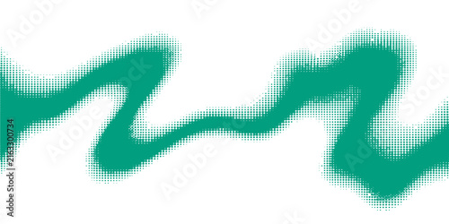 Abstract blue and green vector background design with dynamic lines, 3D shapes, and artistic concept patterns