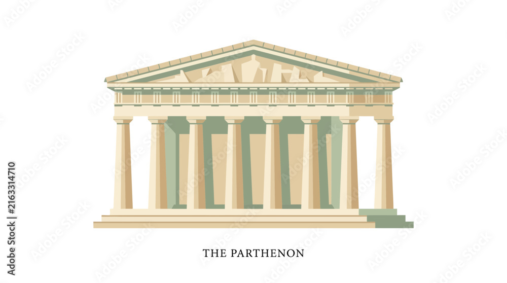 Fototapeta premium The Ancient Parthenon Temple Architecture of Greece