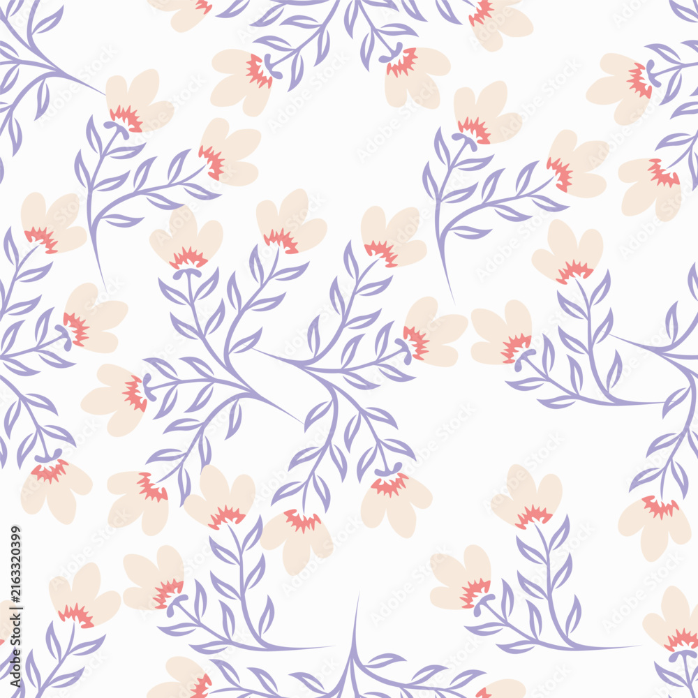 Fototapeta premium seamless floral pattern