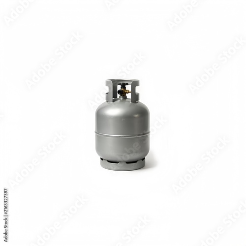 silver gas cylinder 