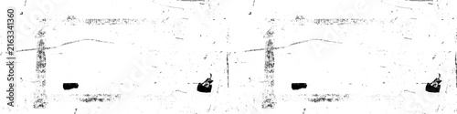 Konstfotografi A pair of identical black rectangular objects placed symmetrically on a textured