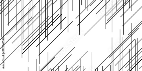 Abstract Black Random Diagonal Lines Vector Illustration Design on White Background with Dynamic Geometric Strokes, Irregular Linear Patterns, Bold Monochrome Elements, Modern Minimalist Composition.