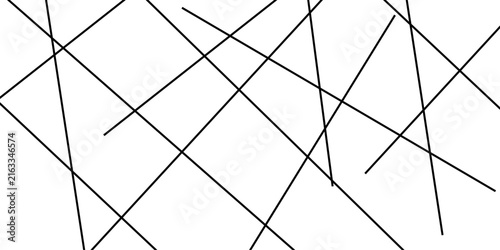 Abstract Black Random Diagonal Lines Vector Illustration Design on White Background with Dynamic Geometric Strokes, Irregular Linear Patterns, Bold Monochrome Elements, Modern Minimalist Composition.