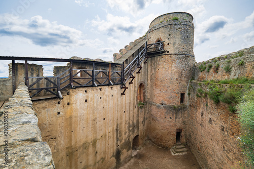 Bild auf Leinwand Jelenia Gora, Poland - June 9 2025: Chojnik Castle Ruins Medieval Fortress Court