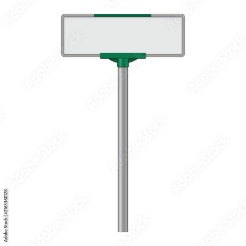 Blank Street Sign. Road Sign Illustration Isolated