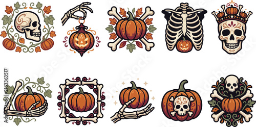 Halloween pumpkin vector