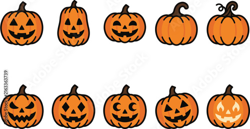 Halloween pumpkin vector