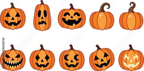 Halloween pumpkin vector