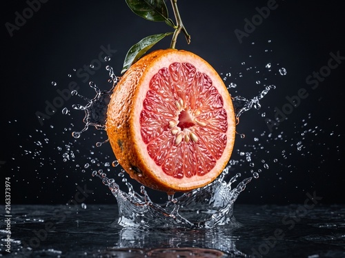 orange in water