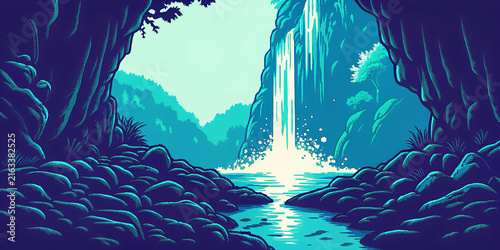 The Electric Blue Ravine