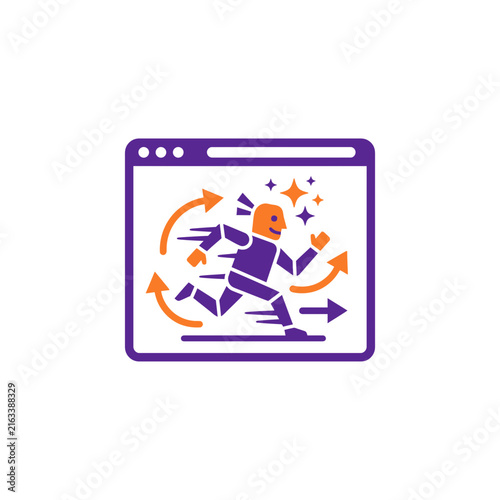 Agile software development and fast web performance optimization concept
