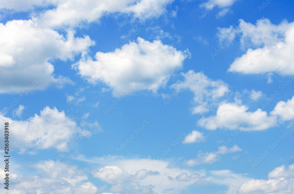 Fototapeta premium Blue sky and white clouds.