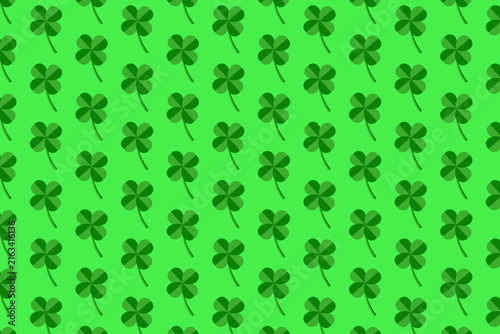 Fotografía shamrocks pattern background saint patrick day