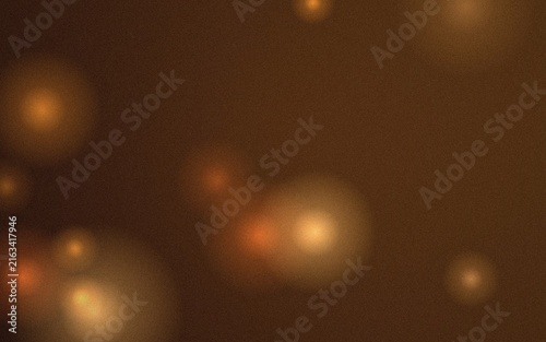 Warm brown background, featuring soft glowing, orange and golden, bokeh light circles, with a fine, grainy texture for, a cozy and, atmospheric aesthetic
