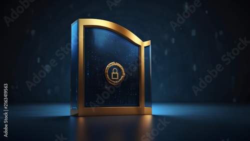 open door with golden stars