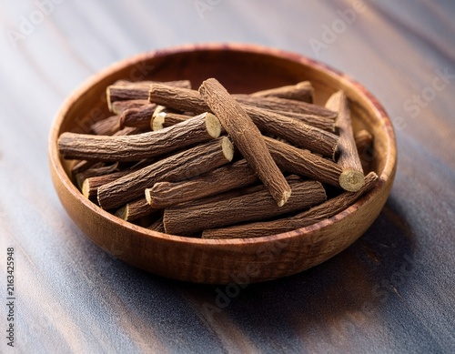 dried organic licorice root sticks a natural ayurveda healing remedy