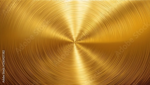 gold metal background with realistic circular brushed texture