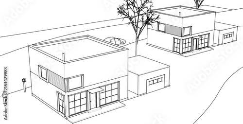 house building 3d illustration	
