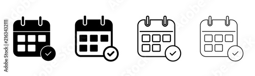 фотографія Schedule calendar icon set